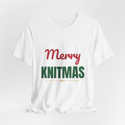 Merry Knitmas Shirt, Knitting Christmas T-Shirt, Knitter Gift