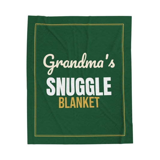 Grandma's Snuggle Blanket 50x60, Plush Throw, Christmas Gift for Grandma