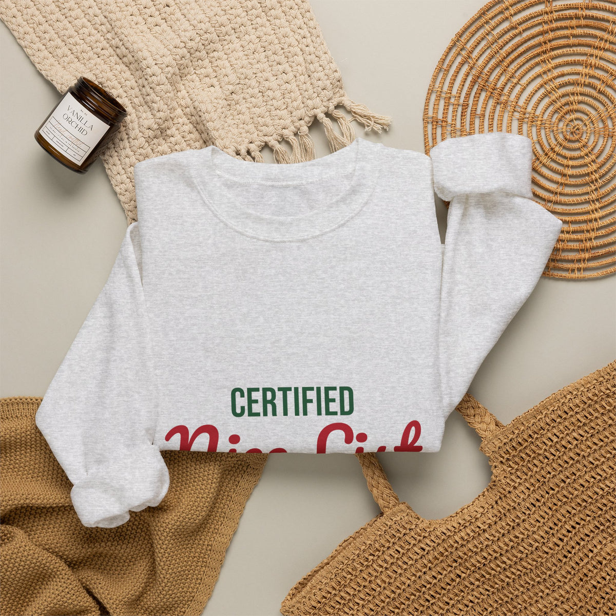 Certified Nice List Sweatshirt, Christmas Crewneck, Nice List Sweatshirt