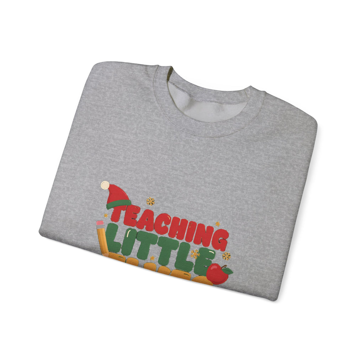 Teaching Little Elves Sweatshirt, Teacher Christmas Crewneck, Cozy Holiday Teacher Sweater