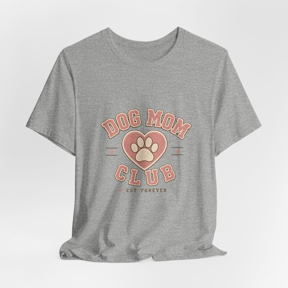 Dog Mom Club Shirt, Varsity Dog Mom T-Shirt, Paw Print Gift for Dog Lovers