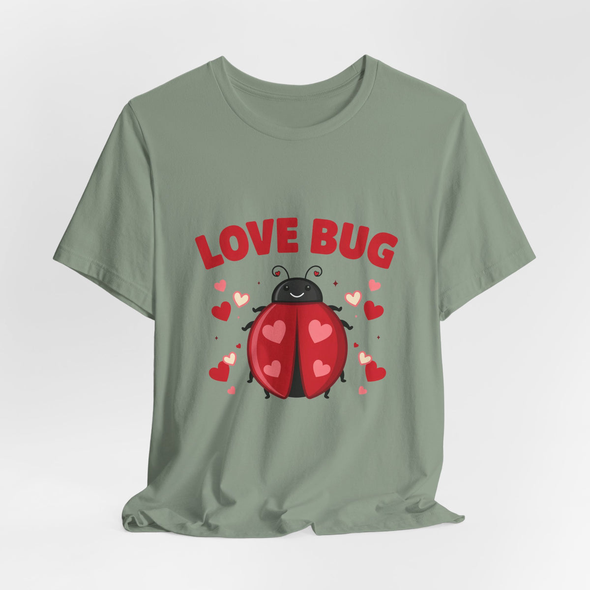 Love Bug Valentine Ladybug Shirt, Ladybug Valentine T-Shirt, Valentines Day Tee
