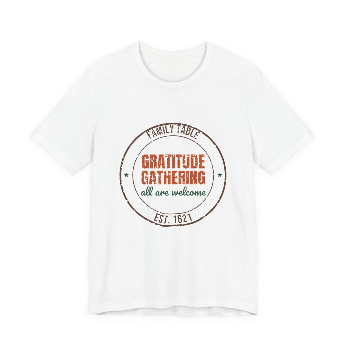 Family Table Gratitude Gathering Est. 1621 Shirt, Vintage Thanksgiving T-Shirt, Vintage Thanksgiving Gift