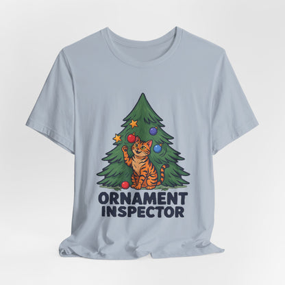Ornament Inspector Christmas Cat Shirt, Ornament Inspector Christmas Cat T-Shirt