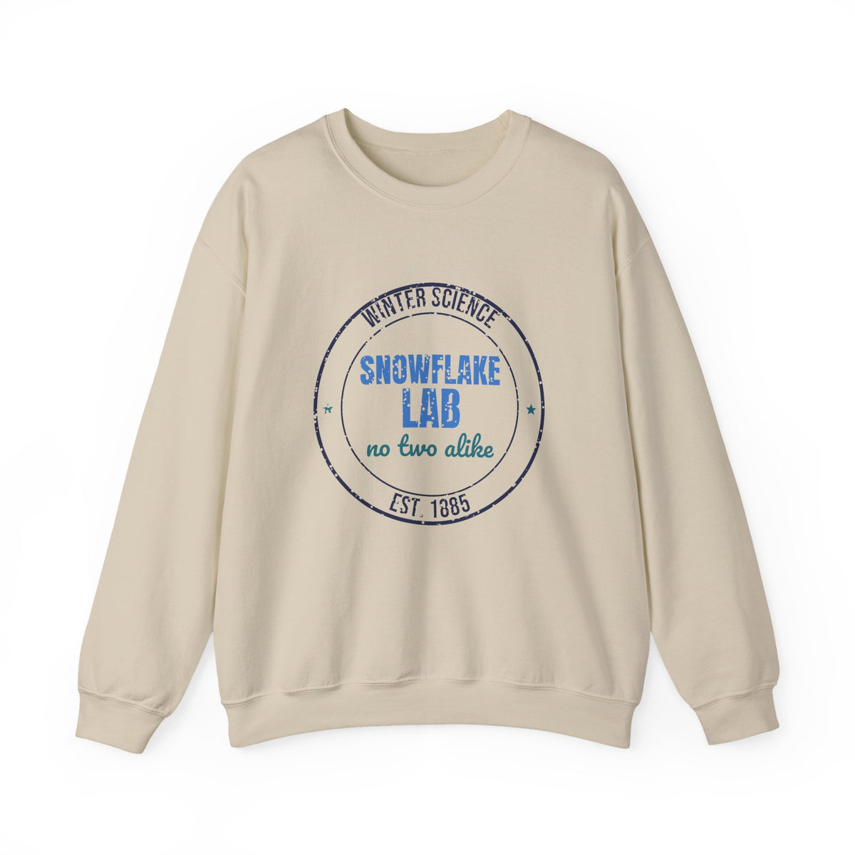 Winter Science Snowflake Lab Est. 1885 Sweatshirt, Vintage Winter Crewneck Sweatshirt