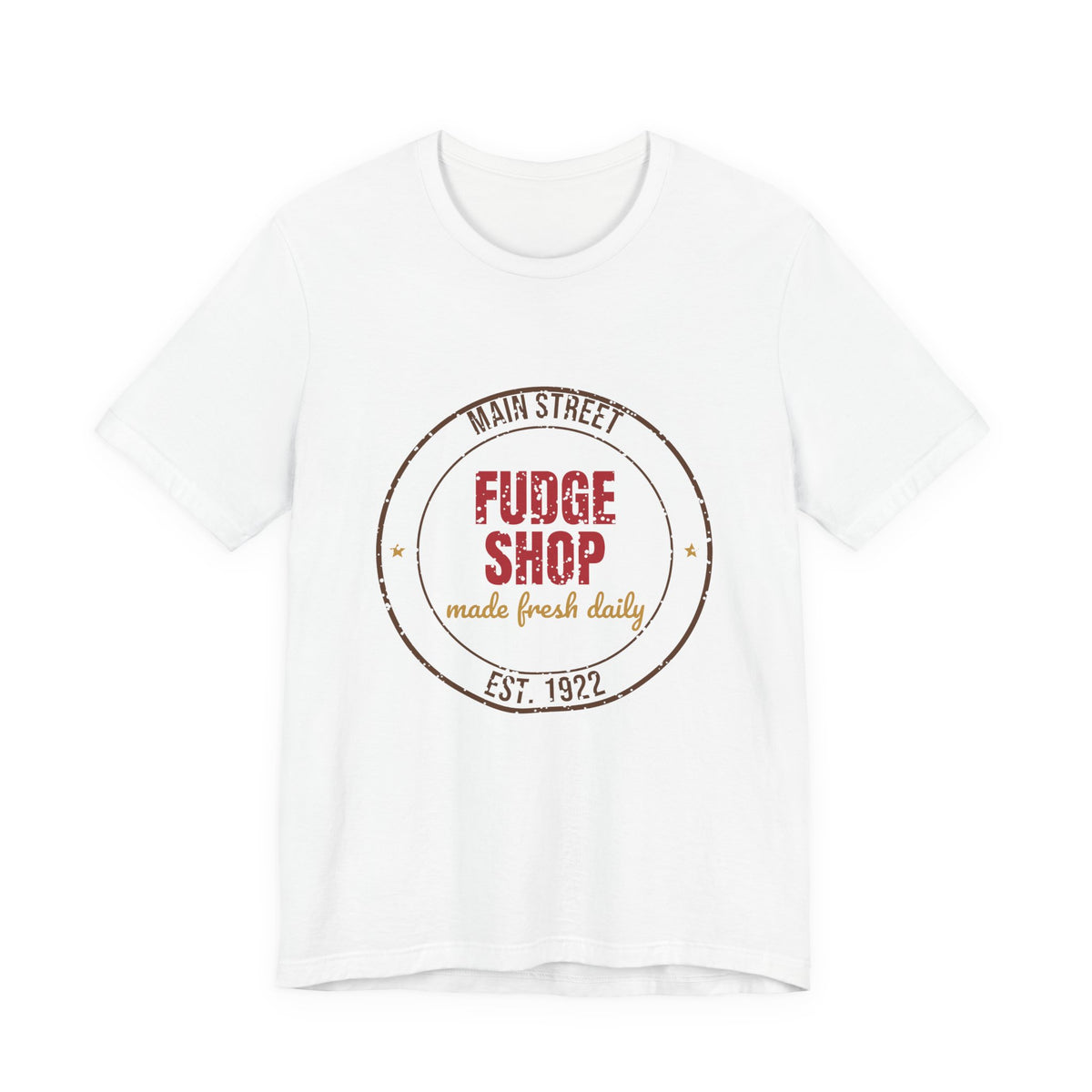 Main Street Fudge Shop Est. 1922 Shirt, Vintage Christmas T-Shirt, Vintage Christmas Gift