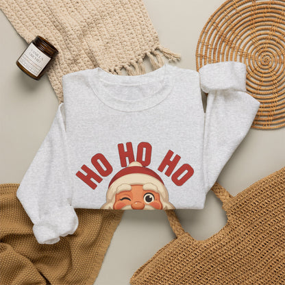 Ho Ho Ho Vintage Santa Sweatshirt, Retro Santa Christmas Crewneck, Classic Holiday Sweater