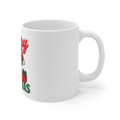 Merry Woofmas Mug, Dachshund Christmas Coffee Mug 11oz