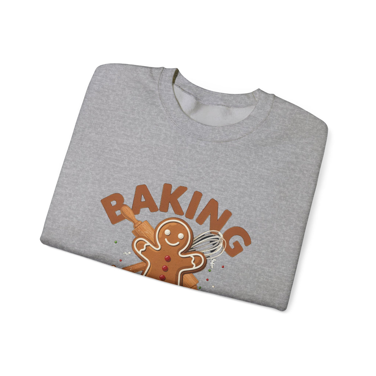 Baking Spirits Bright Sweatshirt, Christmas Baking Crewneck, Gift for Bakers