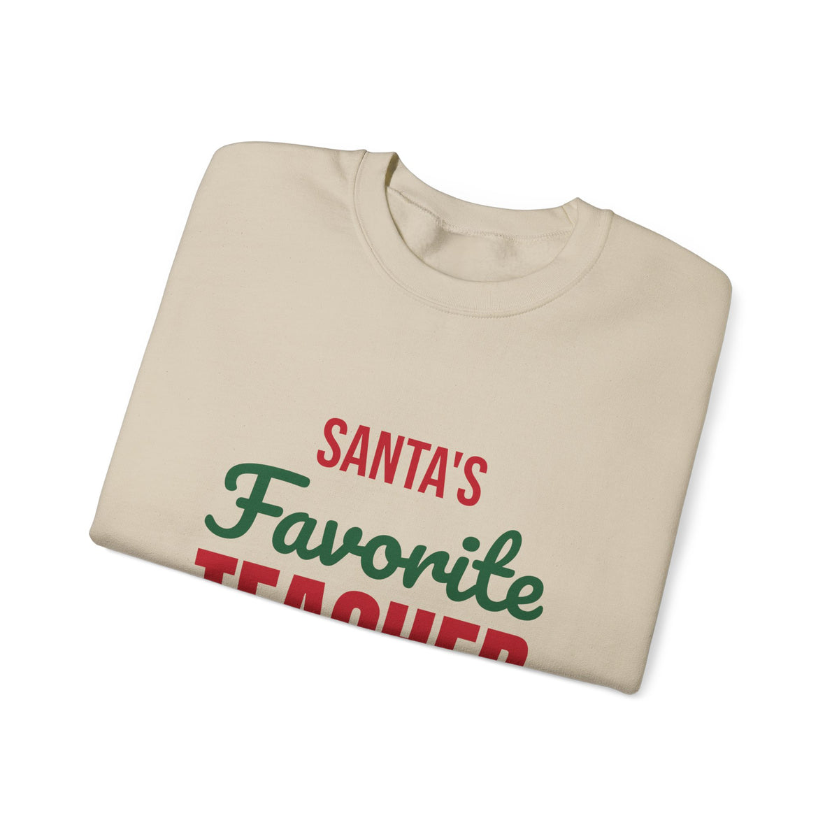 Santa's Favorite Teacher Sweatshirt, Teacher Christmas Crewneck, Teacher Gift