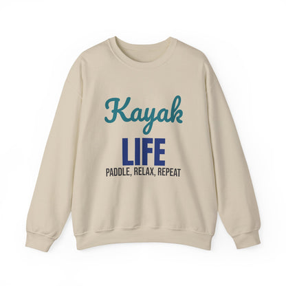 Kayak Life Paddle Relax Repeat Sweatshirt