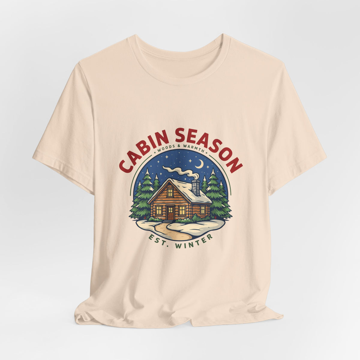 Cabin Season Shirt, Winter Cabin T-Shirt, Mountain Tee