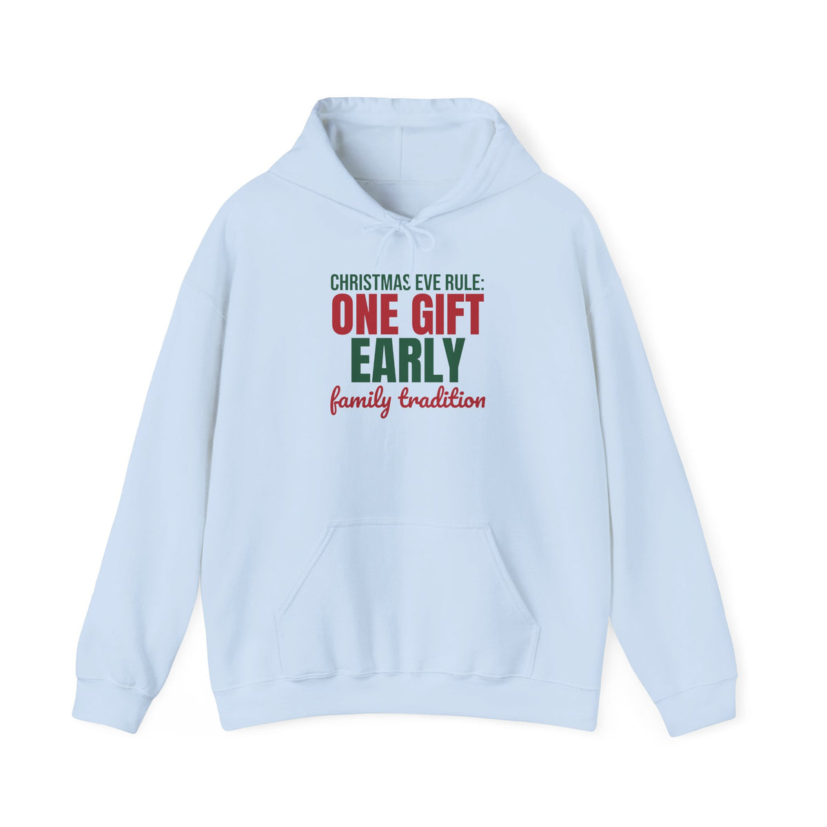 Christmas Eve Rule One Gift Early Family Tradition Hoodie, Christmas Eve Hoodie
