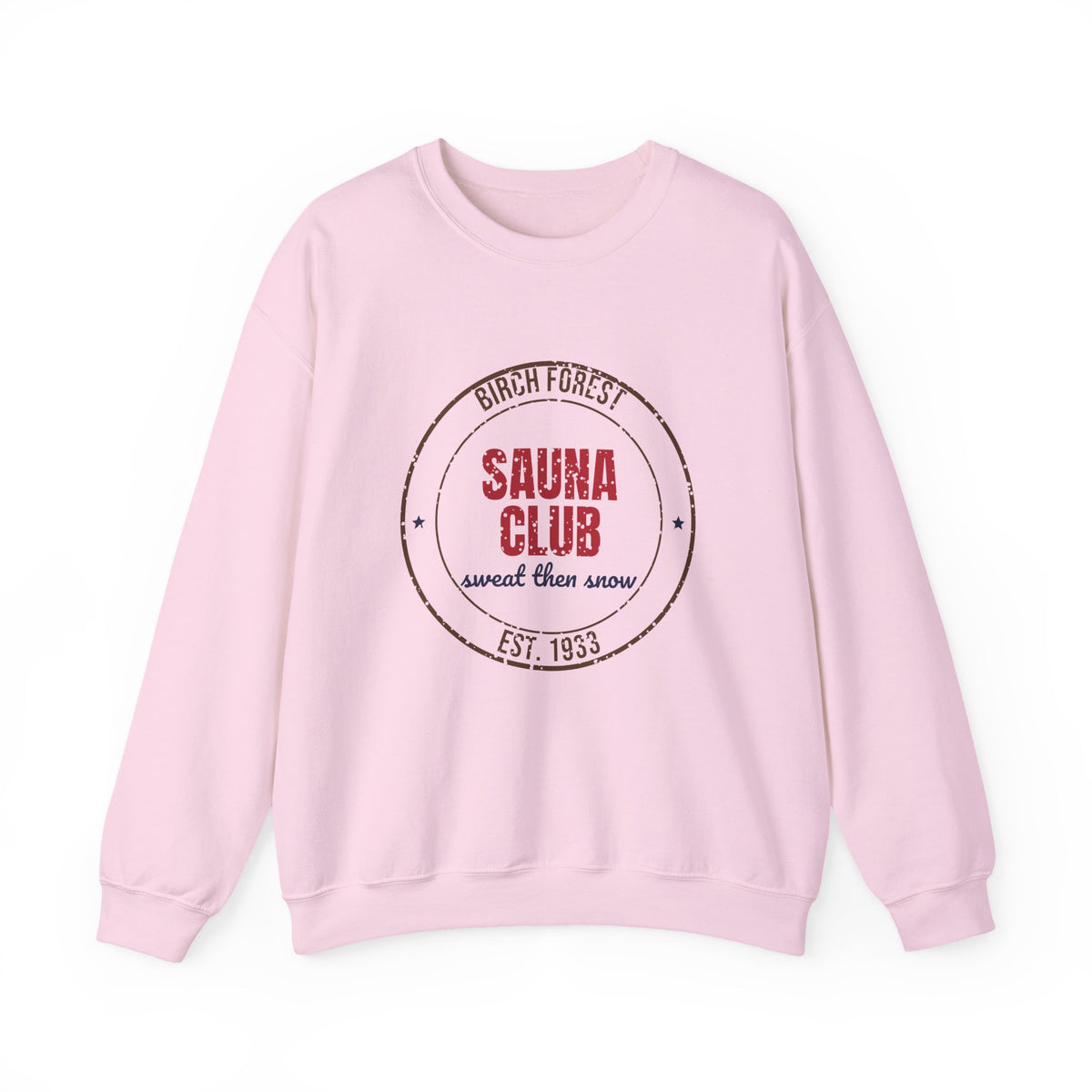 Birch Forest Sauna Club Est. 1933 Sweatshirt, Vintage Sauna Crewneck Sweatshirt
