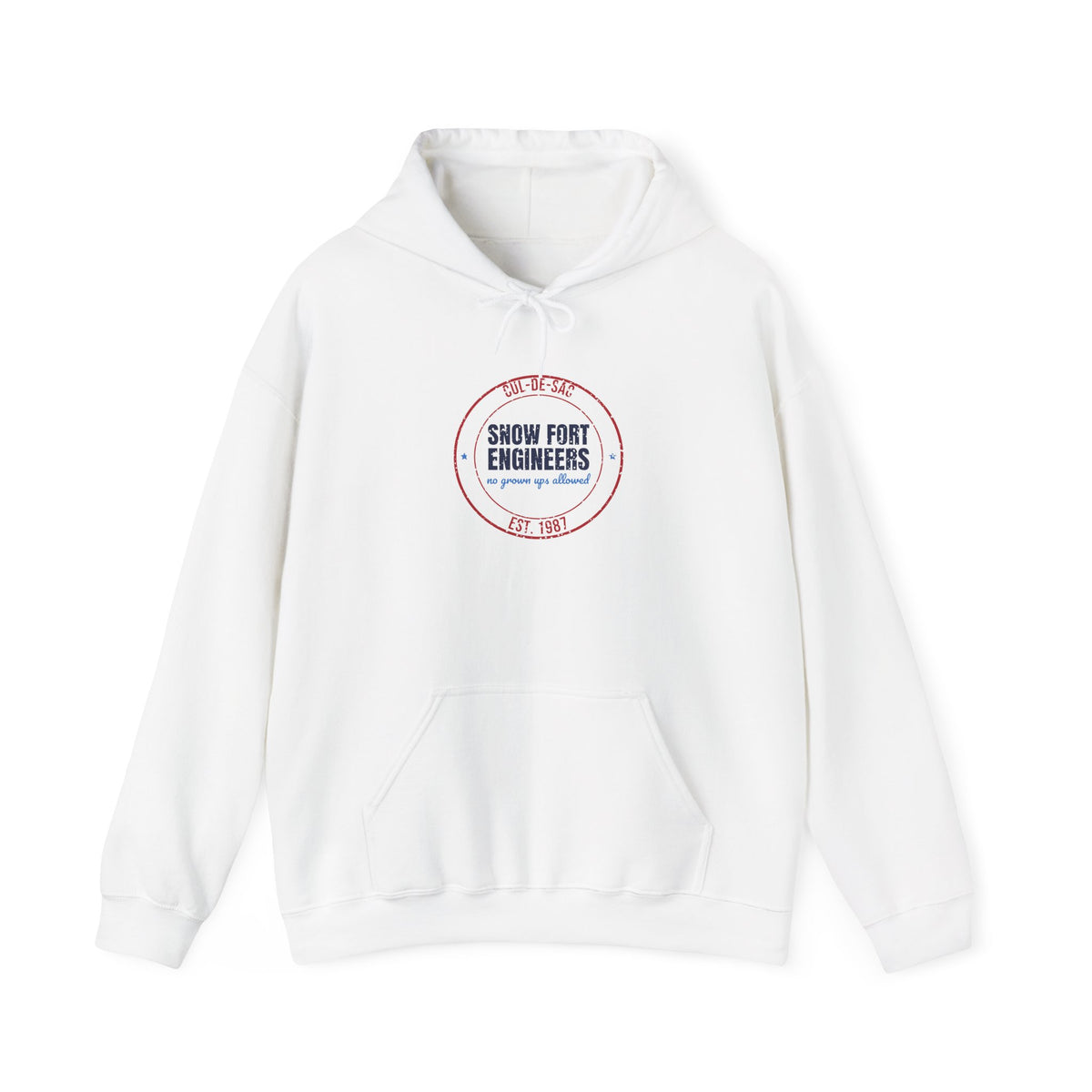 Cul-de-Sac Snow Fort Engineers Est. 1987 Hoodie