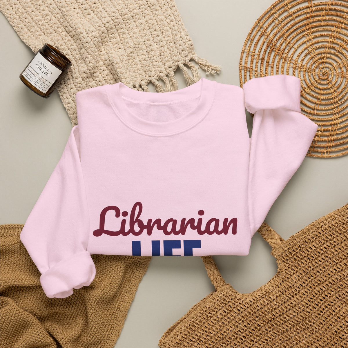 Librarian Life Shh I'm Reading Sweatshirt, Librarian Crewneck Sweatshirt