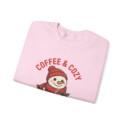 Coffee and Cozy Season Snowman Sweatshirt