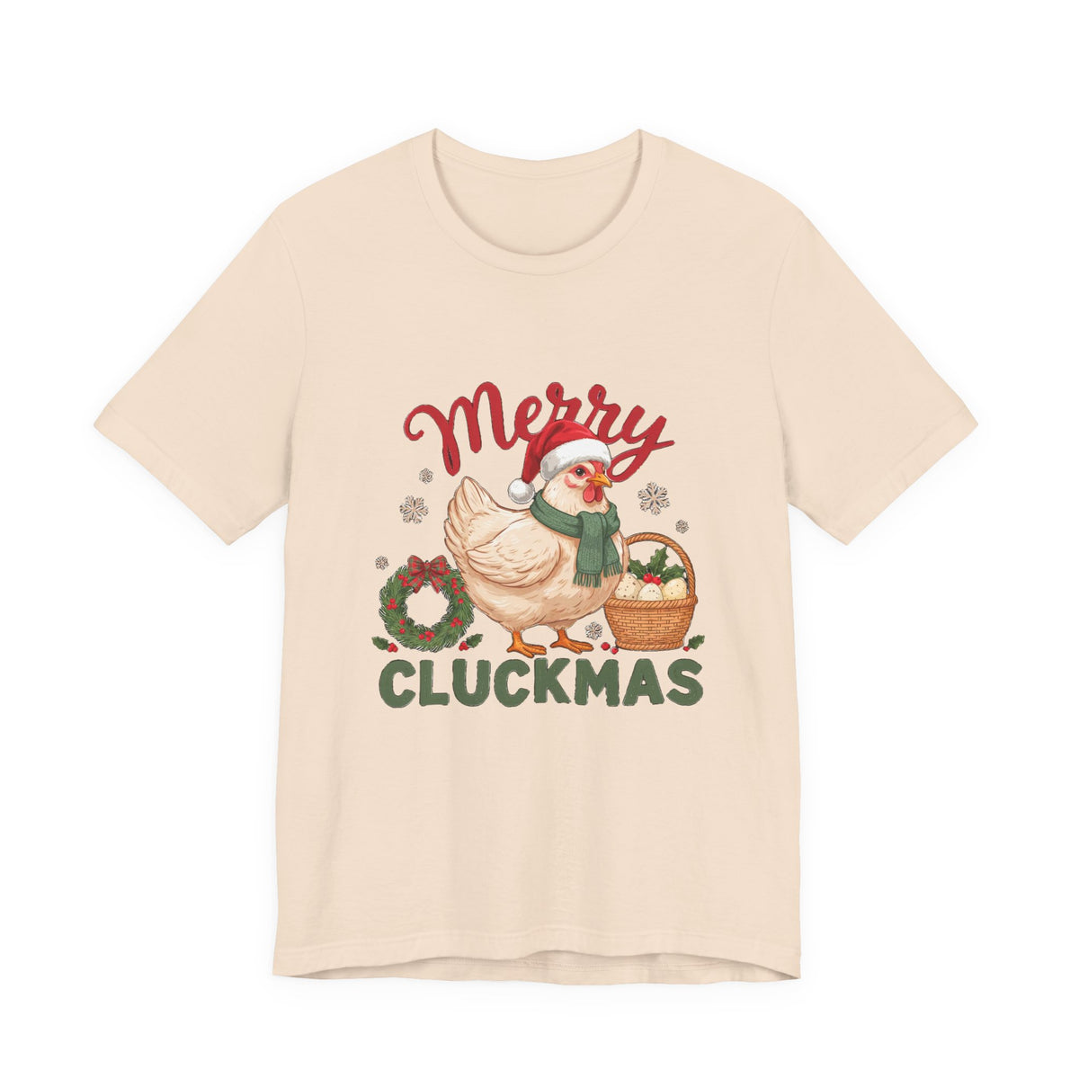 Merry Cluckmas Shirt, Chicken Christmas T-Shirt, Chicken Lover Tee