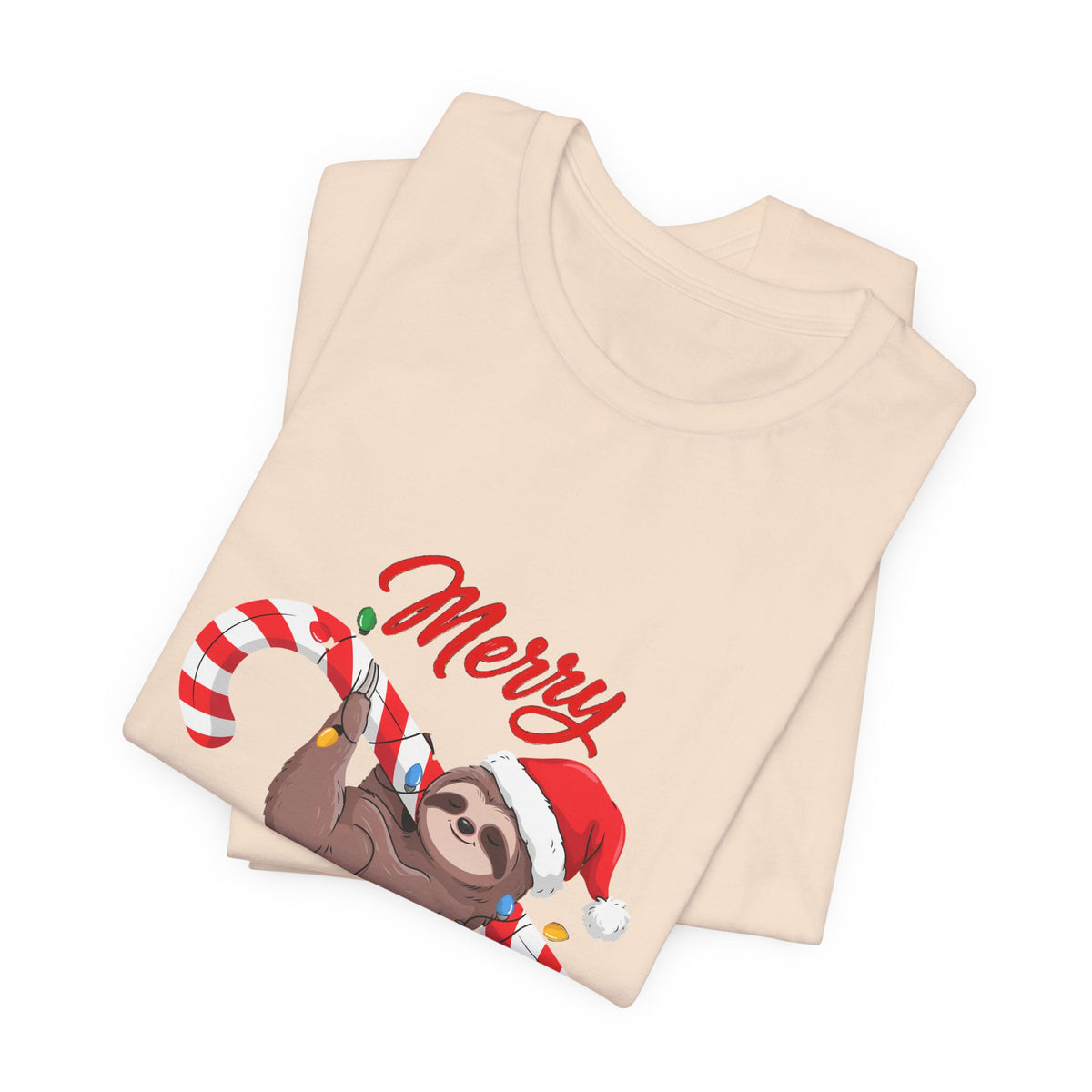Merry Slothmas Shirt, Funny Sloth Christmas T-Shirt, Lazy Holiday Tee