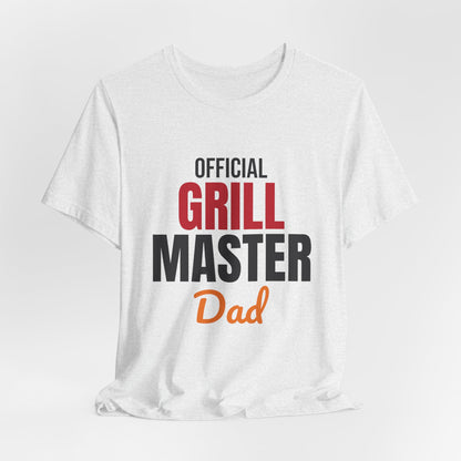 Official Grill Master Dad Shirt, BBQ Dad T-Shirt, Grilling Gift for Dad