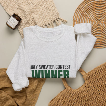 Ugly Sweater Contest Winner Sweatshirt, Ugly Sweater Contest Winner Crewneck Sweatshirt