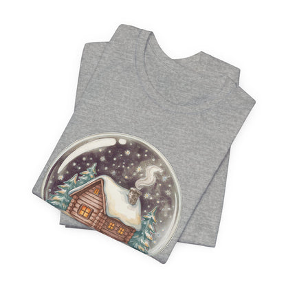 Cozy Cabin Christmas Snow Globe Shirt, Cozy Cabin Christmas Snow Globe T-Shirt
