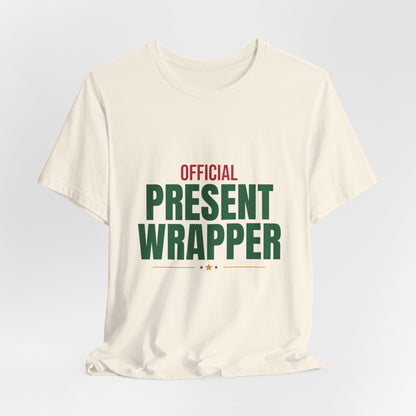 Official Present Wrapper Shirt, Funny Christmas T-Shirt, Gift Wrapper Tee