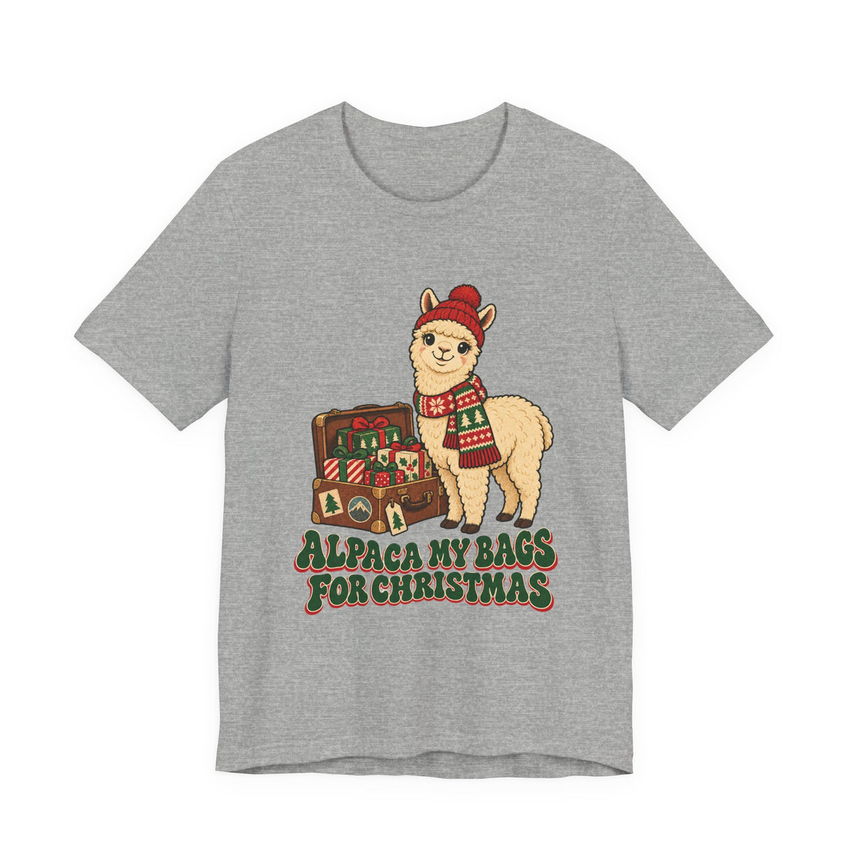Alpaca My Bags for Christmas Shirt, Alpaca Christmas T-Shirt, Alpaca Christmas Gift