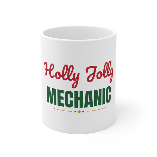 Holly Jolly Mechanic Mug