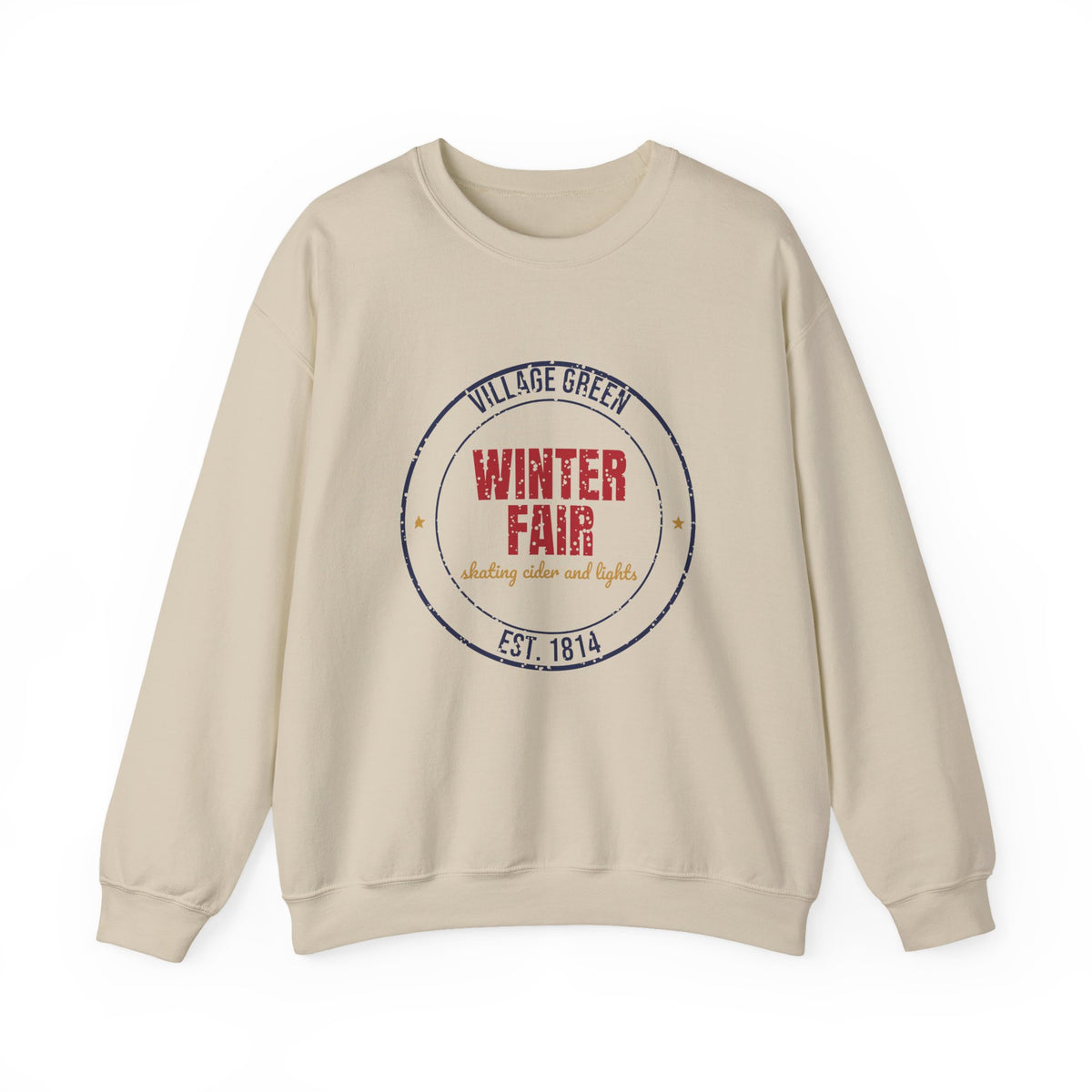 Village Green Winter Fair Est. 1814 Sweatshirt, Vintage Winter Crewneck Sweatshirt