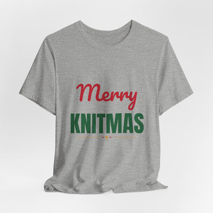 Merry Knitmas Shirt, Knitting Christmas T-Shirt, Knitter Gift