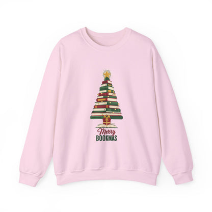 Merry Bookmas Sweatshirt, Bookish Christmas Crewneck, Book Lover Sweater