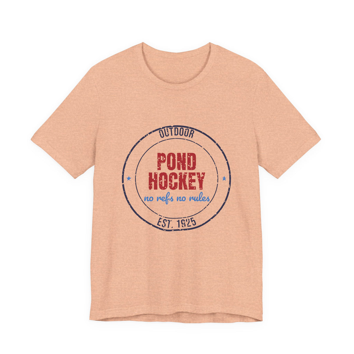 Outdoor Pond Hockey No Refs No Rules Est. 1925 Shirt, Vintage Pond Hockey T-Shirt, Vintage Pond Hockey Gift