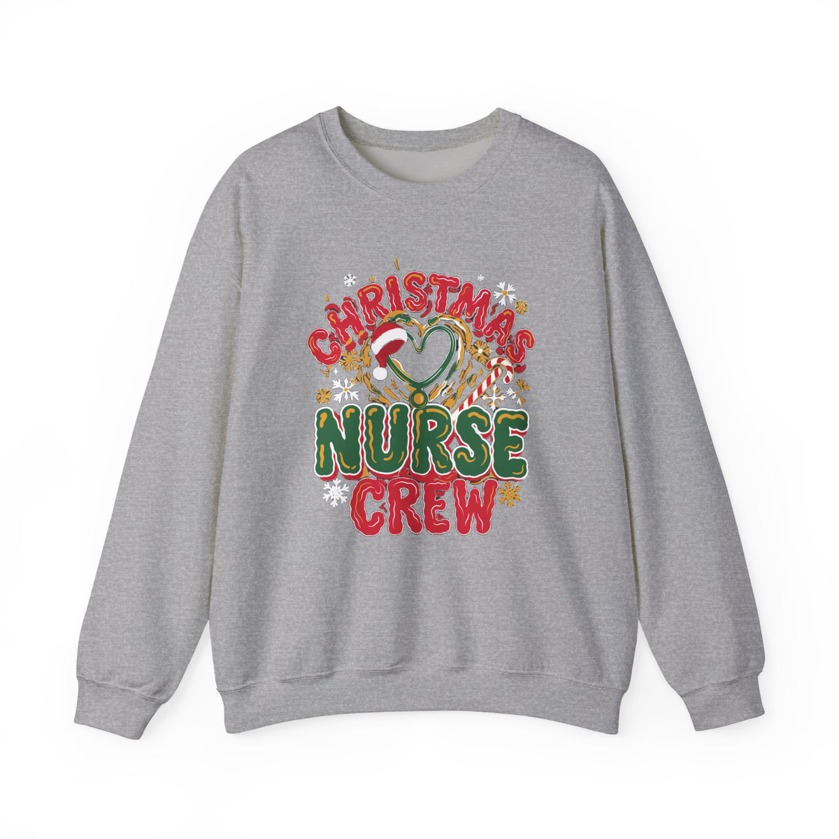 Christmas Nurse Crew Sweatshirt, Retro Nurse Christmas Crewneck, Holiday Nurse Sweater