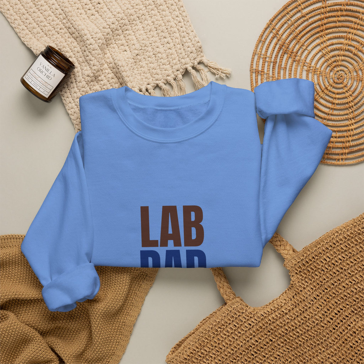 Lab Dad Fetch, Snacks, Repeat Sweatshirt, Lab Dad Crewneck Sweatshirt