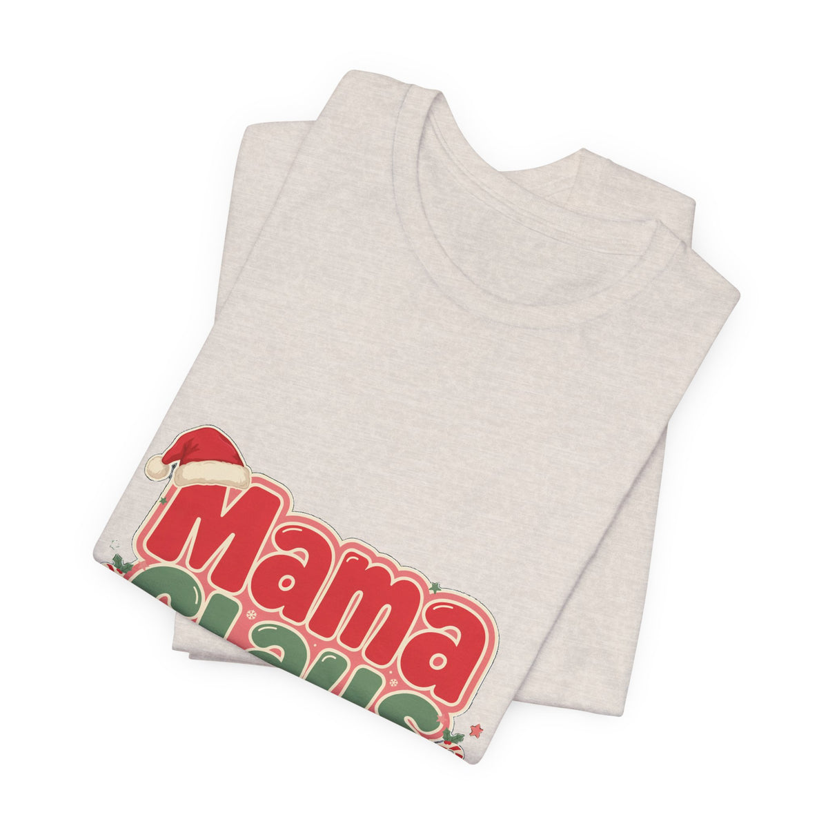 Mama Claus Shirt, Retro Christmas T-Shirt for Mom, Funny Holiday Mom Tee