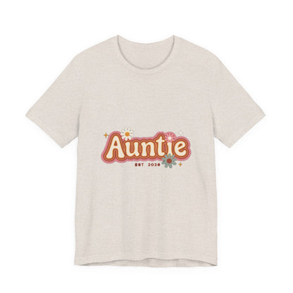 Auntie Est 2026 Shirt, Retro New Aunt T-Shirt, Pregnancy Announcement Gift for Aunt
