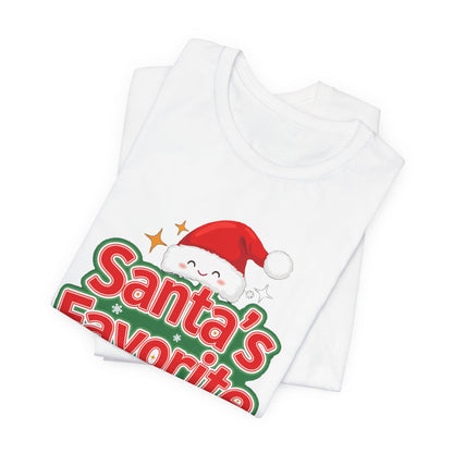 Santa's Favorite Shirt, Funny Christmas T-Shirt, Nice List Tee
