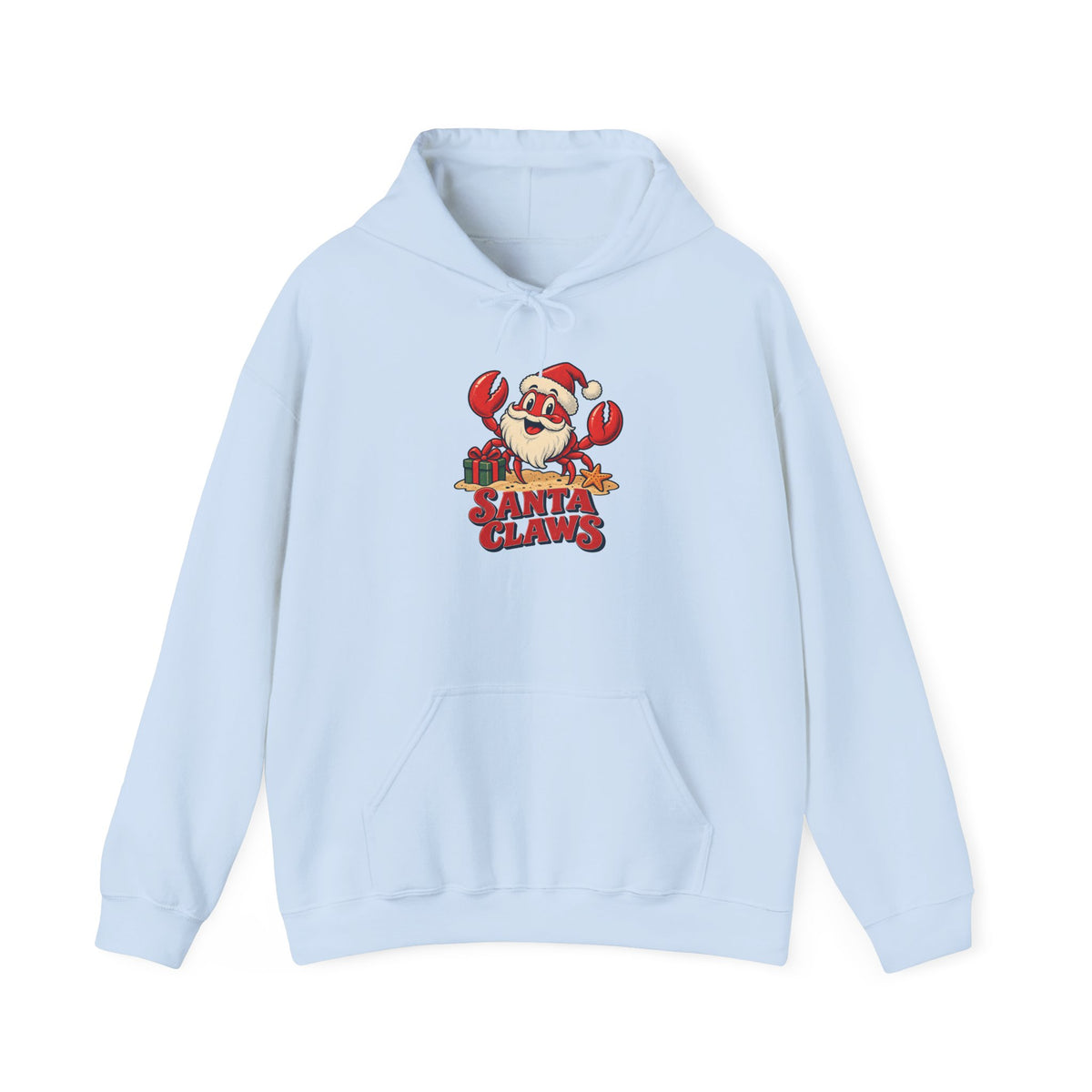 Santa Claws Christmas Crab Hoodie, Crab Christmas Hoodie