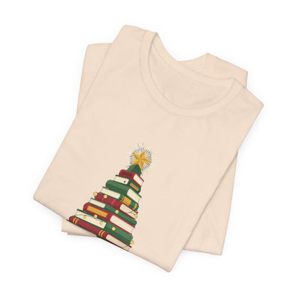 Merry Bookmas Shirt, Book Lover Christmas T-Shirt, Bookish Holiday Tee