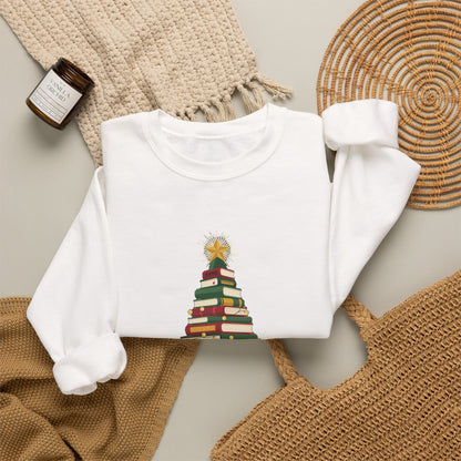 Merry Bookmas Sweatshirt, Bookish Christmas Crewneck, Book Lover Sweater
