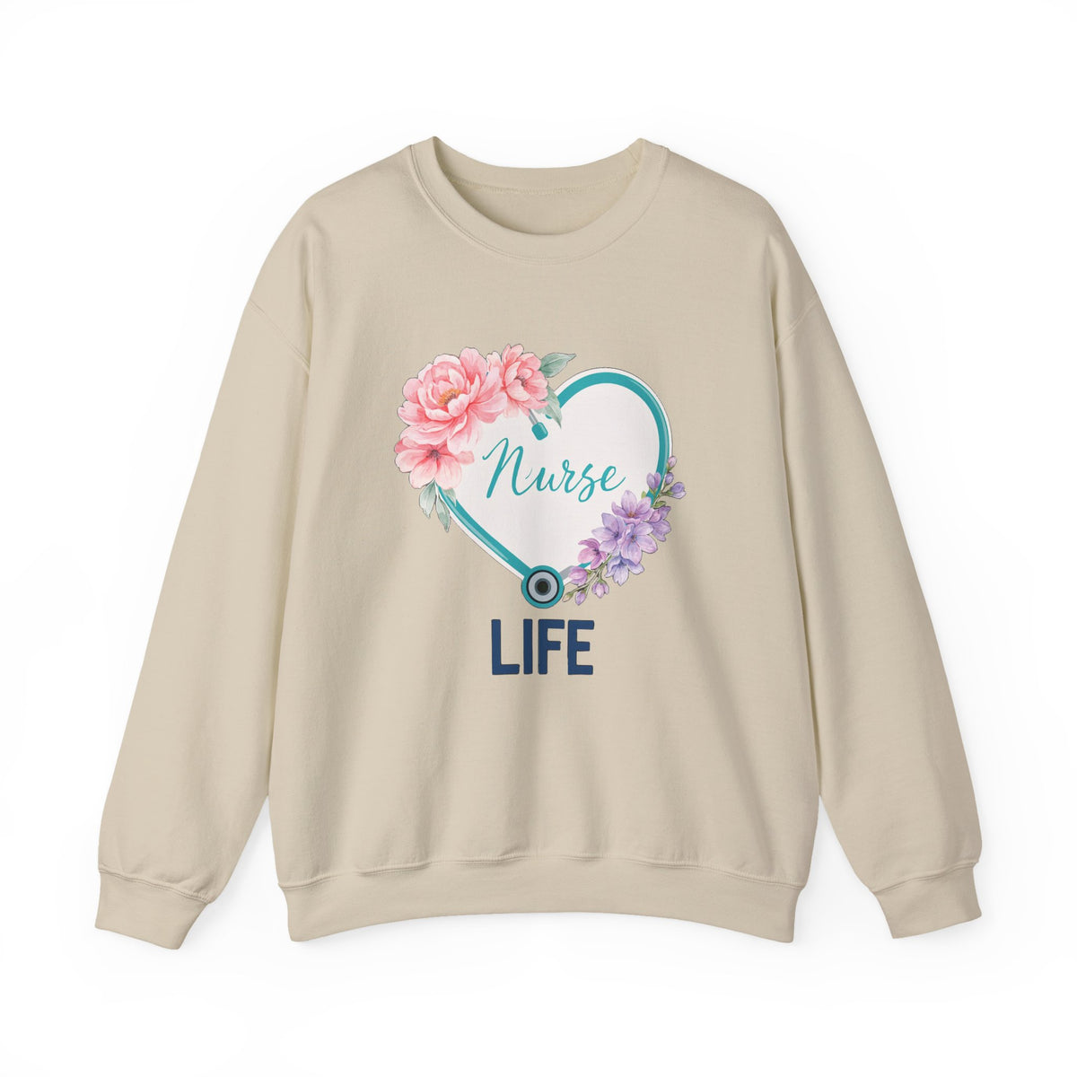 Nurse Life Sweatshirt, Floral Nurse Crewneck, RN Gift