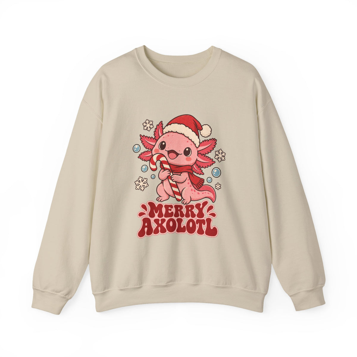 Merry Axolotl Christmas Sweatshirt, Axolotl Christmas Crewneck Sweatshirt