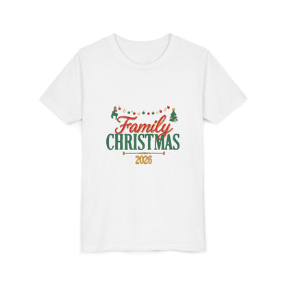 Family Christmas 2026 Kids Shirt, Matching Family Christmas Youth T-Shirt