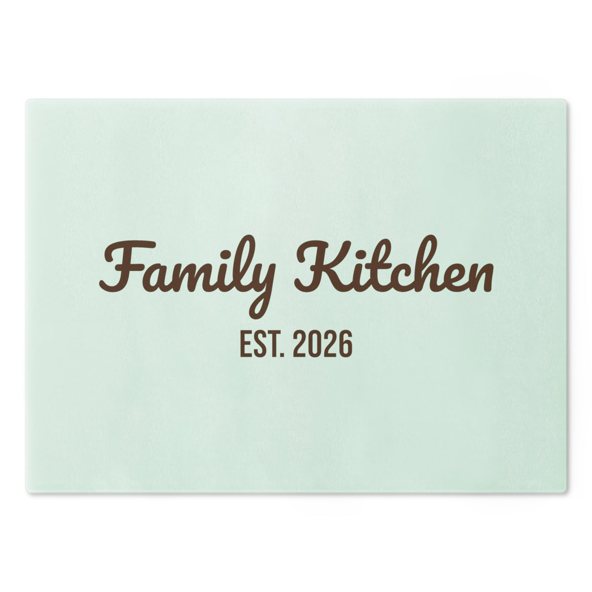 Family Kitchen Est. 2026 Cutting Board, Newlywed or New Home Gift, Kitchen Decor