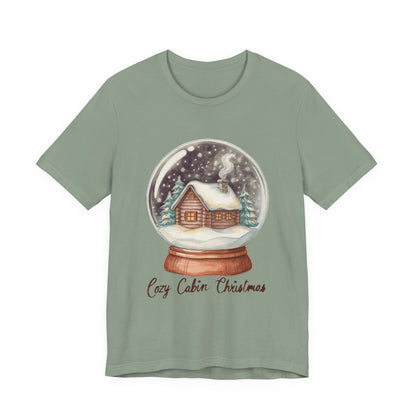 Cozy Cabin Christmas Snow Globe Shirt, Cozy Cabin Christmas Snow Globe T-Shirt