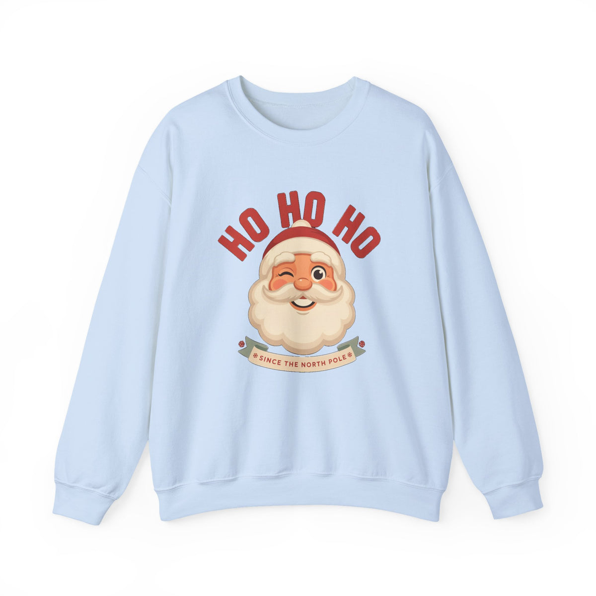 Ho Ho Ho Vintage Santa Sweatshirt, Retro Santa Christmas Crewneck, Classic Holiday Sweater