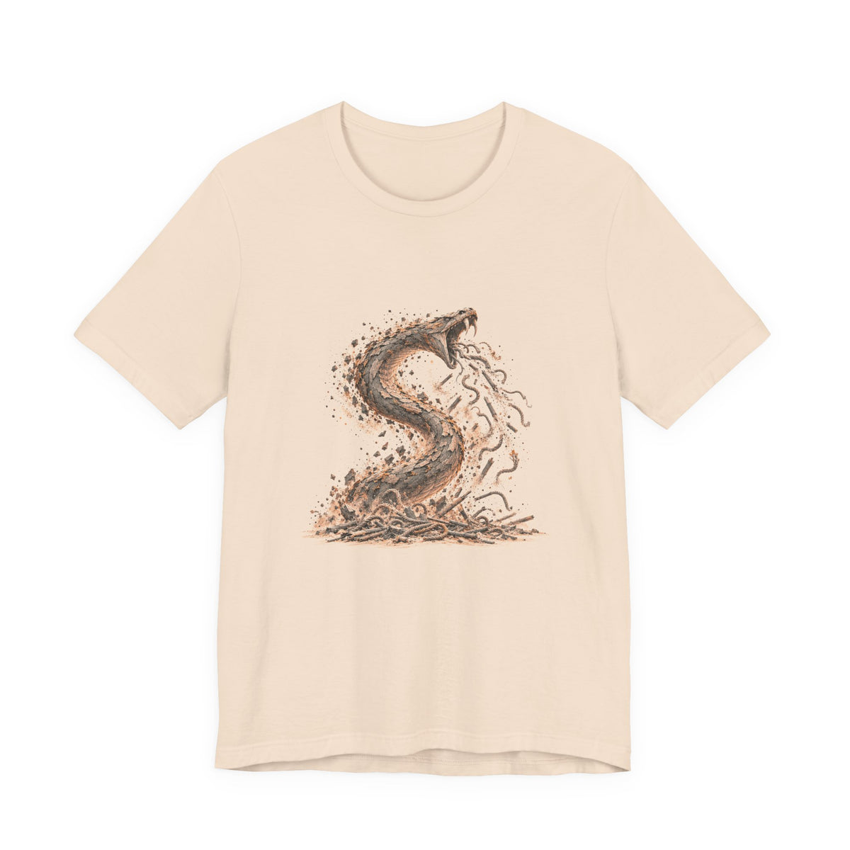 The Staff and the Serpent Shirt, Symbolic Fine Art T-Shirt, By Xudeyda