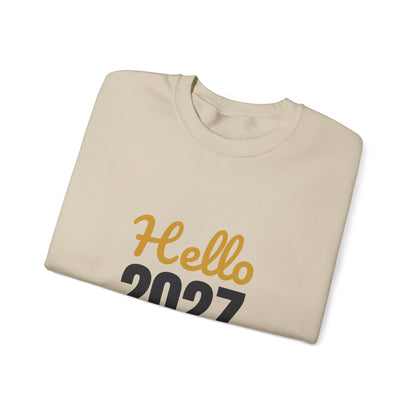 Hello 2027 New Year New Adventures Sweatshirt, New Year Crewneck, NYE Sweatshirt
