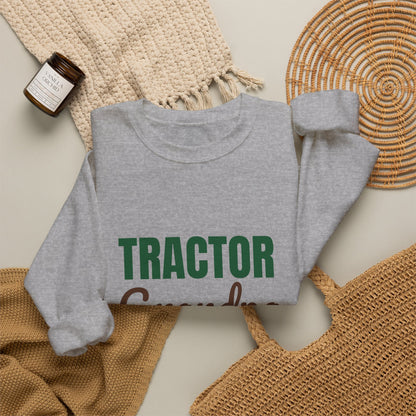 Tractor Grandpa Plowing Through Retirement Sweatshirt, Tractor Grandpa Crewneck